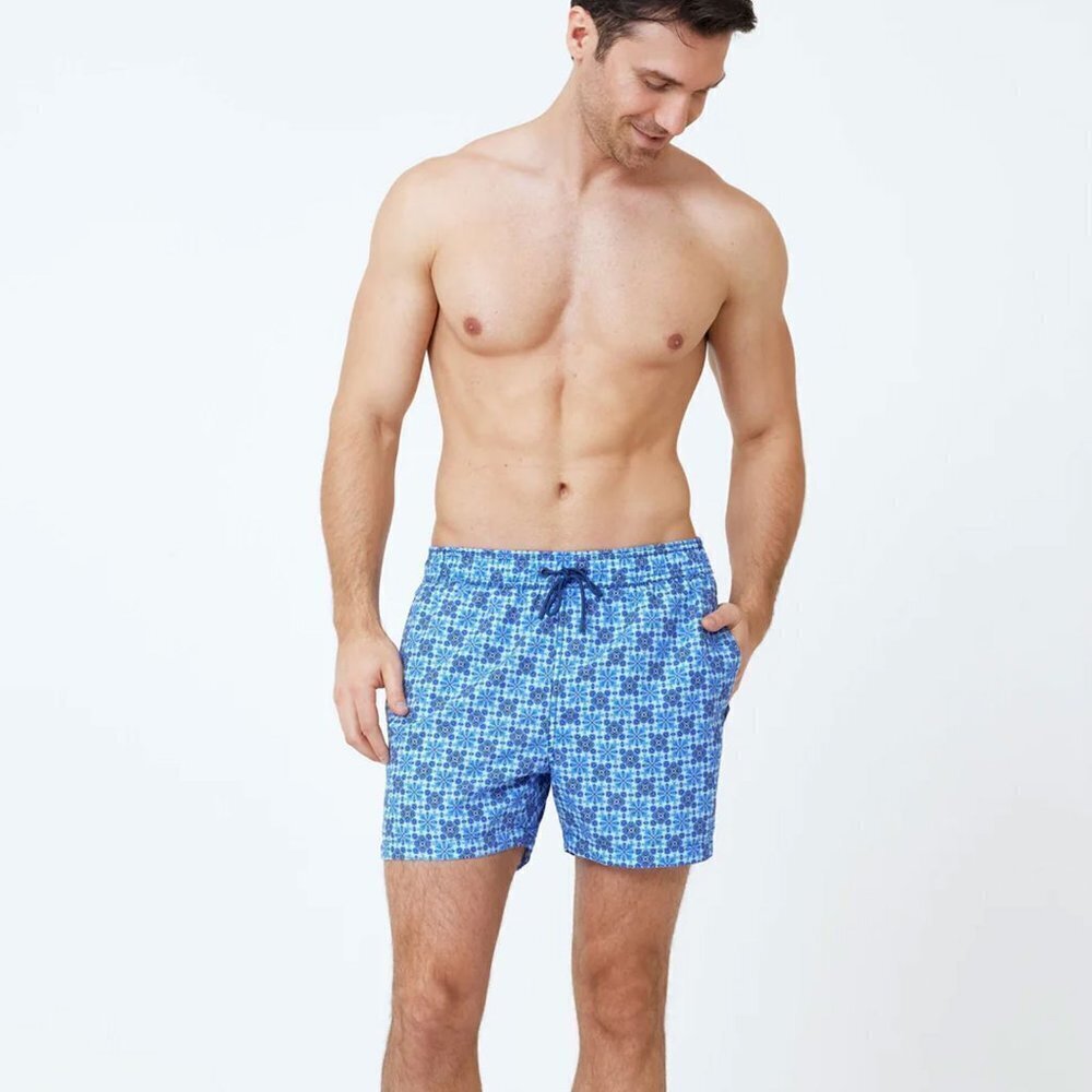Siamo Verano Men's Azul Swim Shorts - Size XL - NWT